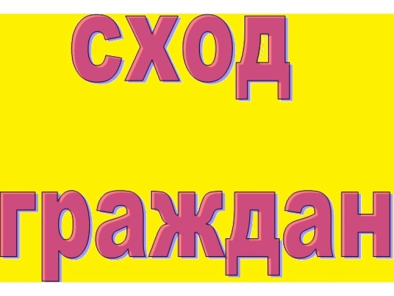 О проведении схода граждан.